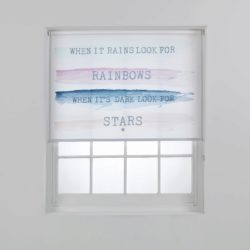 HOME Look for Rainbows Daylight Roller Blind - 6ft - White.